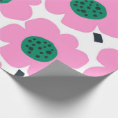 Bloempatroon Cadeaupapier (Hoek)