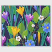 Bloempatroon Cadeaupapier (Vlak)