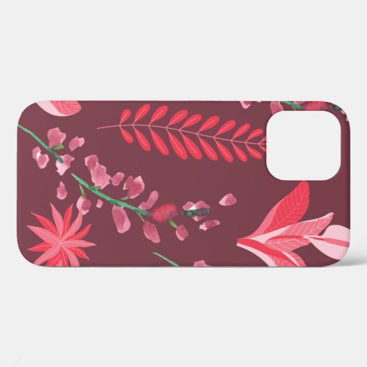 Bloempatroon. Case-Mate iPhone Case (Achterkant (horizontaal))