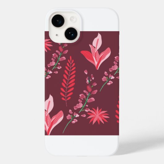 Bloempatroon. Case-Mate iPhone Case (Achterkant)