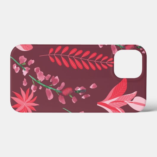 Bloempatroon. Case-Mate iPhone Case (Achterkant (horizontaal))