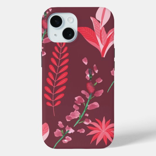 Bloempatroon. Case-Mate iPhone Case (Achterkant)