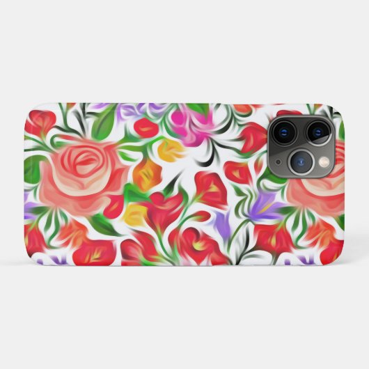 bloempatroon Case-Mate iPhone case (Achterkant (horizontaal))