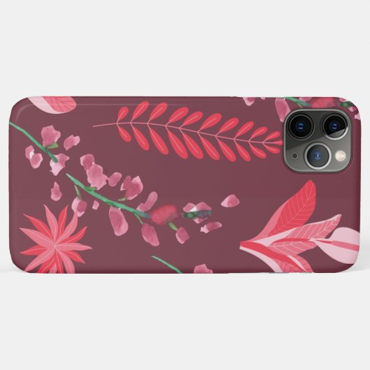 Bloempatroon. Case-Mate iPhone Case (Achterkant (horizontaal))