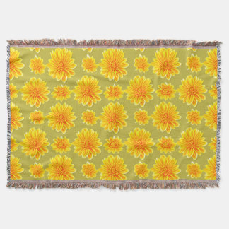 Bloempatroon Chrysanthemum bloemen Deken