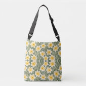 Bloempatroon Daffodil bloemen Crossbody Tas (Voorkant)