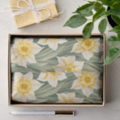 Bloempatroon Daffodil bloemen Tissuepapier (Geschenk)