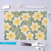 Bloempatroon Daffodil bloemen Tissuepapier (Craft)