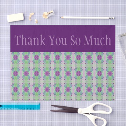 bloempatroon dank u tissuepapier (Craft)