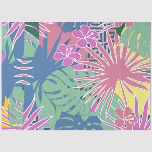 Bloempatroon Decoupage Tissue Paper Tissuepapier (Voorkant)