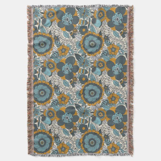 bloempatroon deken (Voorkant Verticaal)