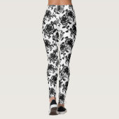 Bloempatroon Delicate Black Lace Leggings (Achterkant)