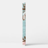 bloempatroon design textiel illustratie, achterzij Case-Mate iPhone case (Achterkant / Rechts)