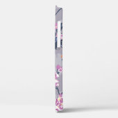 bloempatroon design textiel illustratie, bac Case-Mate iPhone case (Achterkant / Links)
