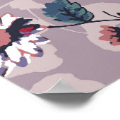 bloempatroon design textiel illustratie, desi poster (Hoek)