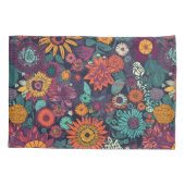 Bloempatroon, een boeket van kleurrijke bloemen, kussensloop (Achterkant)