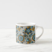 bloempatroon espresso kop (Rechts)