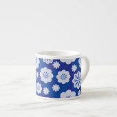 bloempatroon espresso kop (Voorkant rechts)