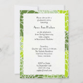 Bloempatroon, groene Dahlia, Afstuderen Kaart (Voorkant)