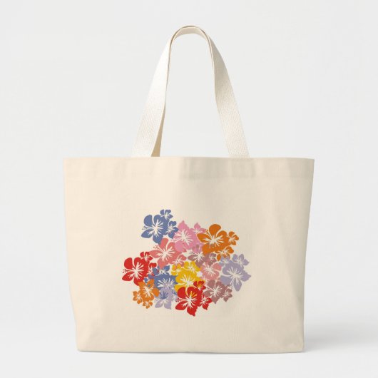 bloempatroon grote tote bag (Voorkant)