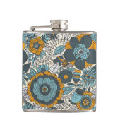  bloempatroon heupfles (Voorkant)