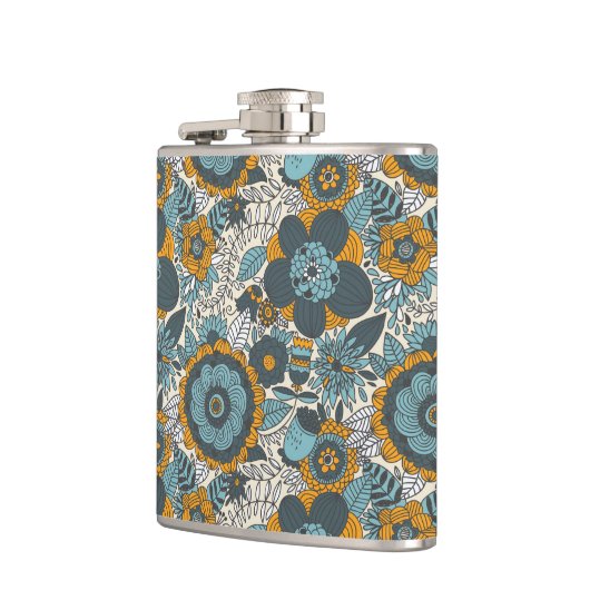 bloempatroon heupfles (Links)