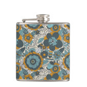 bloempatroon heupfles (Voorkant)