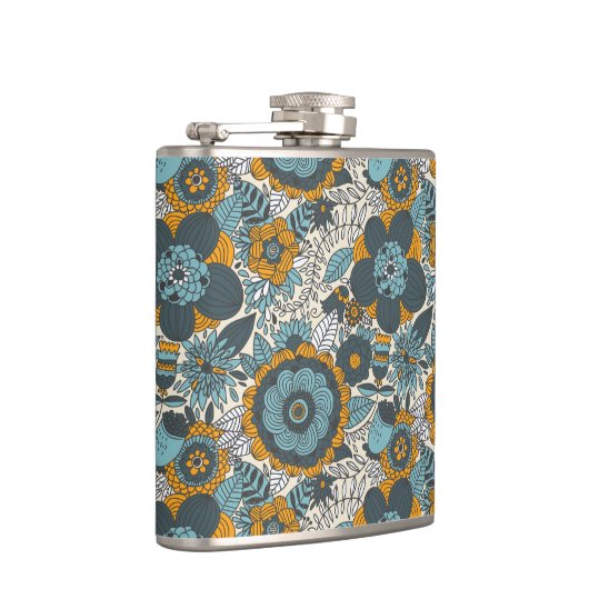  bloempatroon heupfles (Rechts)