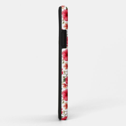 Bloempatroon Hibiscus Bloemen Case-Mate iPhone Case (Achterkant/rechts)