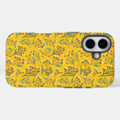 Bloempatroon in delicate takken en knoppen Case-Mate iPhone case (Achterkant (horizontaal))