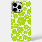 Bloempatroon in Lime Groen en Wit Case-Mate iPhone Case (Achterkant)