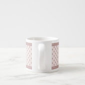 Bloempatroon in paddestoel roze espresso kop (Achterkant)