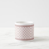 Bloempatroon in paddestoel roze espresso kop (Voorkant)