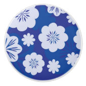 bloempatroon keramische knop (Voorkant)