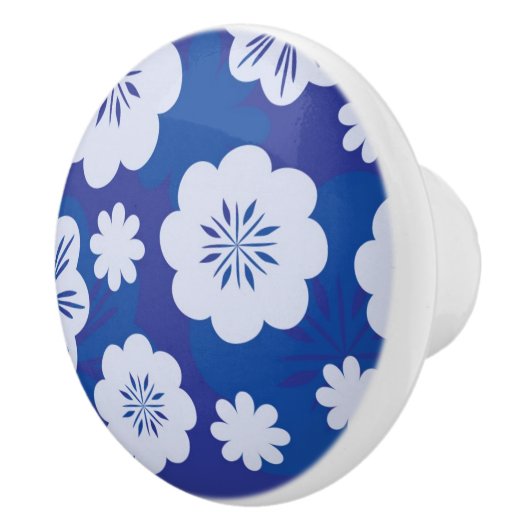 bloempatroon keramische knop (Rechts)
