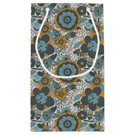  bloempatroon klein cadeauzakje (Achterkant)