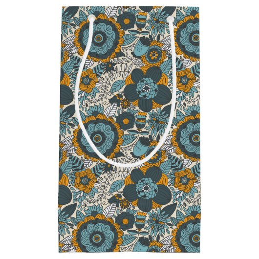  bloempatroon klein cadeauzakje (Voorkant)