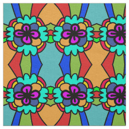 bloempatroon kleurig stof