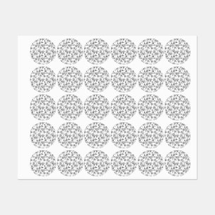 Bloempatroon Labels