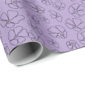 Bloempatroon Lavendel Cadeaupapier (Rol Hoek)