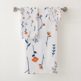 Bloempatroon Lente Bloemen Bad Handdoek