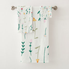 Bloempatroon Lente Bloemen Bad Handdoek