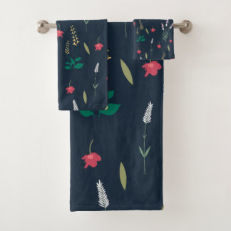 Bloempatroon Lente Bloemen Bad Handdoek