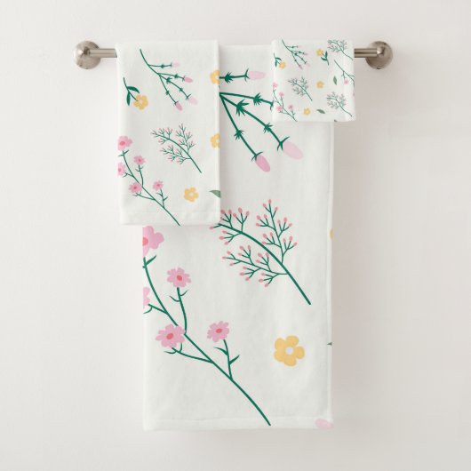 Bloempatroon Lente Bloemen Bad Handdoek (Insitu)