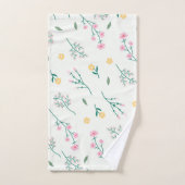 Bloempatroon Lente Bloemen Bad Handdoek (Handdoek)