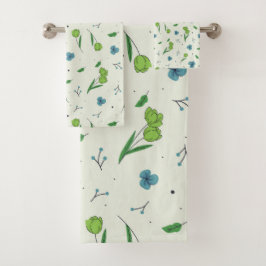 Bloempatroon Lente Bloemen Bad Handdoek