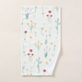 Bloempatroon Lente Bloemen Bad Handdoek (Handdoek)