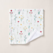 Bloempatroon Lente Bloemen Bad Handdoek (Wasdoekje)
