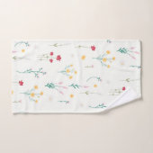 Bloempatroon Lente Bloemen Bad Handdoek (Handdoek)