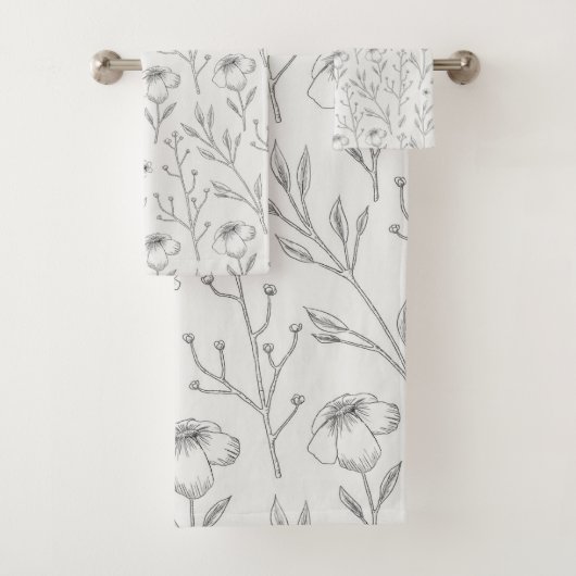 Bloempatroon Lente Bloemen Bad Handdoek (Insitu)